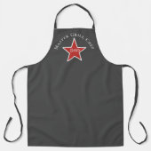 Tablier Fête des pères, Master Grill Chef Red Star (Recto)
