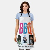 Tablier Fête des pères Papa barbecue Barbecue Master Photo (Porté)