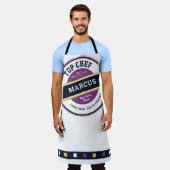 Tablier Fête des pères Top Chef Grillmaster Funny Apron (Porté)