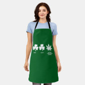 Tablier Fête drôle de la Saint-Patrick pour les gars  (Porté)