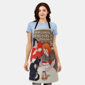 Tablier Fête du chocolat français Steinlen Art (Porté)