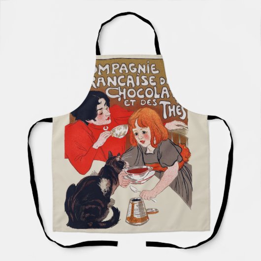Tablier Fête du chocolat français Steinlen Art (Recto)