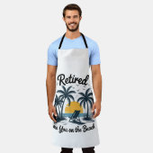 Tablier Fête Été Retraité À Vous Sur La Plage (Porté)
