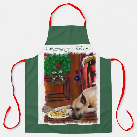 Tablier Fête Noël grand Danse (Recto)