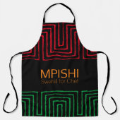 Tablier Fête Noire Junetdix Kwanzaa (Recto)
