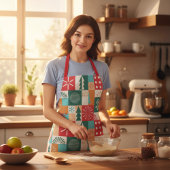 Tablier Fêtes de Noël Géométriques modernes