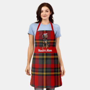 Tablier Fêtes Plaid Black Tan Coonhdog Noël