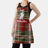 Tablier Fêtes Red Plaid Boston Terrier Dog Noël (Insitu)