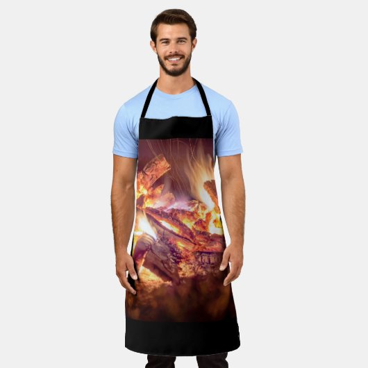 Tablier Feu, (Porté)