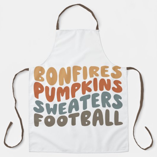Tablier Feu de joie et football (Recto)