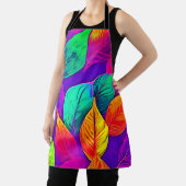 Tablier Feuillage vibrant : néon de dessin (Insitu)