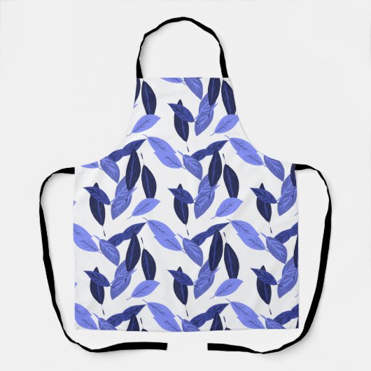 Tablier Feuille bleue (Recto)
