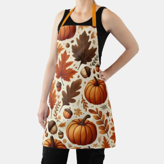 Tablier feuille/citrouille/cavernes Automne (Insitu)