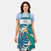 Tablier Feuille de banane tropicale colorée Imprimer tabli (Porté)