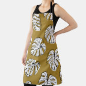 Tablier Feuille de Monstera, Motif sans soudure textile. (Insitu)