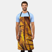 Tablier Feuille de palme tropicale motif (Porté)