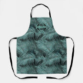 Tablier Feuille Motif Sparkling Palm ID Turquoise831 (Recto)