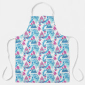 Tablier Feuille tropicale d'aquarelle Abstraite (Recto)