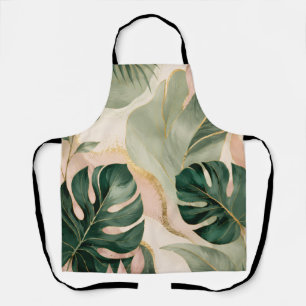 Tablier feuille tropicale Monstera