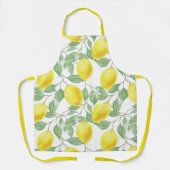 Tablier feuille-vert-jaune-citron-fruit (Recto)