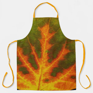 Tablier Feuille vert orange et jaune d'Aspen #1