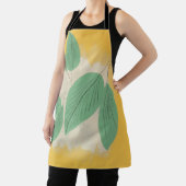 Tablier Feuilles Abstraites Verdure Illustration Jaune (Insitu)