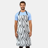 Tablier feuilles Abstraits. Structure vintage. Mer dessiné (Porté)