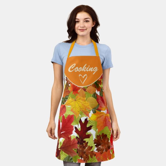 Tablier Feuilles automnales d'automne (Porté)