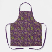 Tablier Feuilles botaniques : un dos violet époustouflant (Recto)