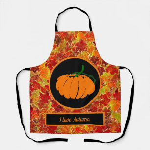 Tablier Feuilles/Citrouilles de l'érable de la Glittery Au