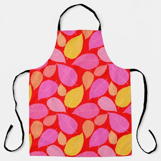 Tablier Feuilles d'automne. (Recto)