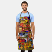 Tablier Feuilles d'automne, Americana & couleur vive éclat (Porté)
