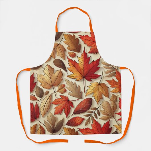 Tablier feuilles d'automne classiques (Recto)