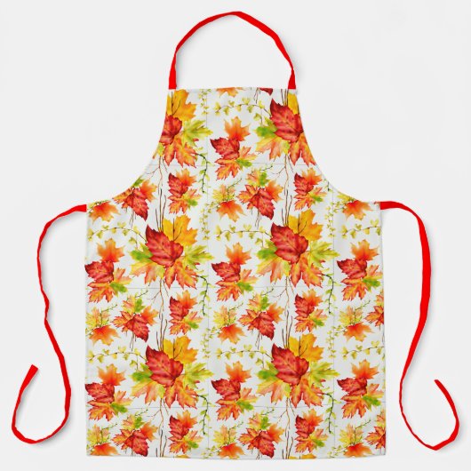 Tablier Feuilles d'automne colorées (Recto)