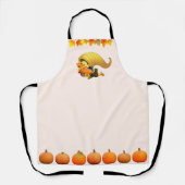 Tablier Feuilles d'automne, corne d'abondance et citrouill (Recto)