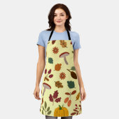 Tablier Feuilles d'automne et Motif de récolte Apron (Porté)