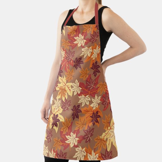Tablier Feuilles d'automne florales sans joint Motif Apron (Insitu)
