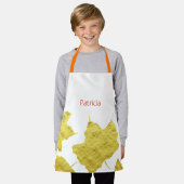 Tablier Feuilles d'automne Gold Foil Automne Thankgiving N (Porté)