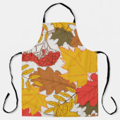 Tablier Feuilles d'automne, simple motif transparent (Recto)