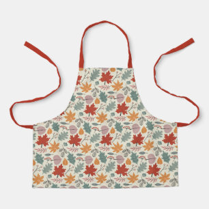 Tablier Feuilles d'automne vintage et Motif Acorns