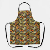 Tablier Feuilles de citrouilles d'automne de William Morri (Recto)
