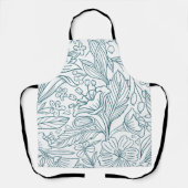 Tablier Feuilles de fleurs d'hibiscus simples et élégantes (Recto)