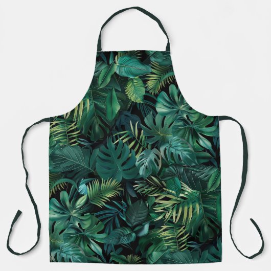 Tablier Feuilles de la forêt tropicale tropicale (Recto)