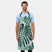 Tablier Feuilles de la jungle tropicale Arrière - plan flo (Porté)