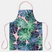Tablier Feuilles de Monstera Tropical (Recto)