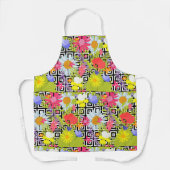 Tablier Feuilles De Palmiers Et Fleurs (Recto)