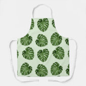Tablier Feuilles de palmiers, Feuilles verts, Motif tropic (Recto)