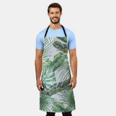 Tablier Feuilles de palmiers tropicaux, monstère, feuille  (Porté)