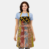 Tablier Feuilles de Parties scintillant tendance d'automne (Porté)