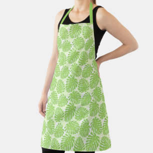 Tablier Feuilles De Plante Tropical - Monstera Motif
